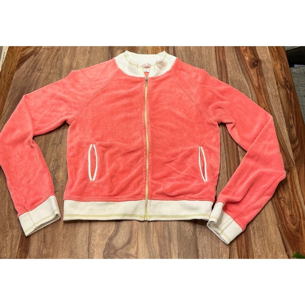 Victoria's Secret Pink Terrycloth Full Zip Y2K Jacket Women's Small - Picture 7 of 14